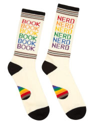 Book Nerd Pride Crew Socks Unisex 10-13 1 Pair