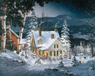 Alternative view 3 of White Mountain Puzzles Friends in Winter - 1000 Piece Puzzle