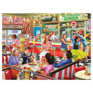 Title: American Diner 1000 Pc Jigsaw Puzzle