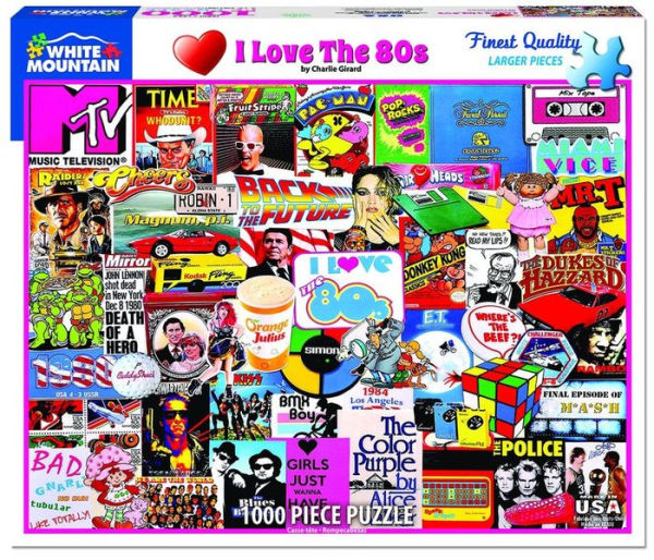 I Love the 1980's Puzzle - 1000 Piece Puzzle