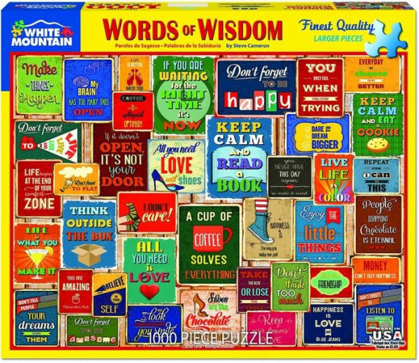 Words of Wisdom Puzzle 1000 Piece Puzzle