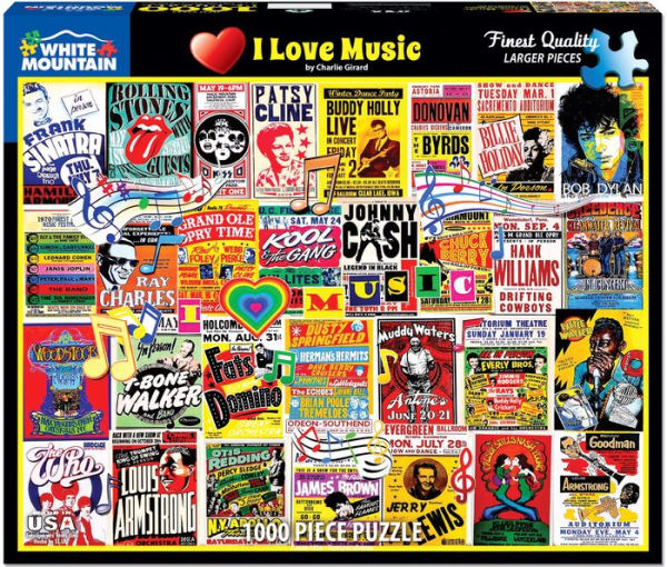 I Love Music Puzzle - 1000 Piece Puzzle