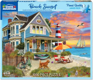 Title: White Mountain Puzzles Beach Sunset - 1000 Piece Puzzle