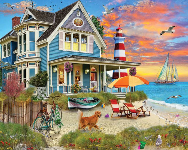 White Mountain Puzzles Beach Sunset - 1000 Piece Puzzle