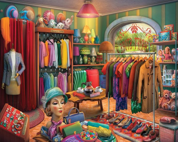 Thrift Store 1000 Piece Jigsaw Puzzle