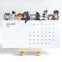 2025 Die Cut Cats Desk Calendar