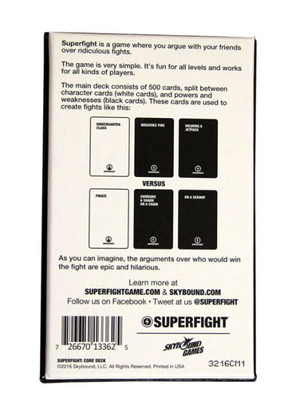 Superfight The Red Deck Expansion Set Card Game BN! 
