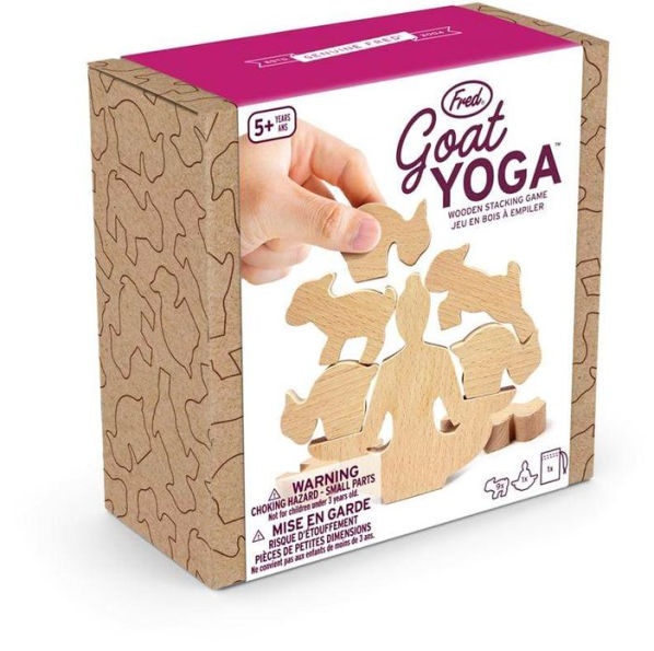 Goat Yoga Wooden Stacking Game