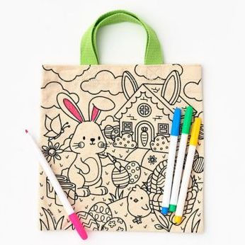 Easter Tote Bag Coloring Kit