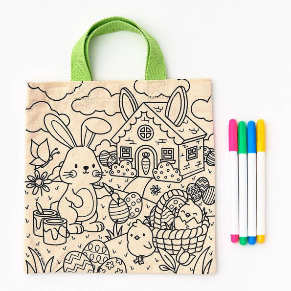 Easter Tote Bag Coloring Kit