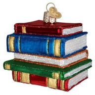 Title: Stack of Books Ornament