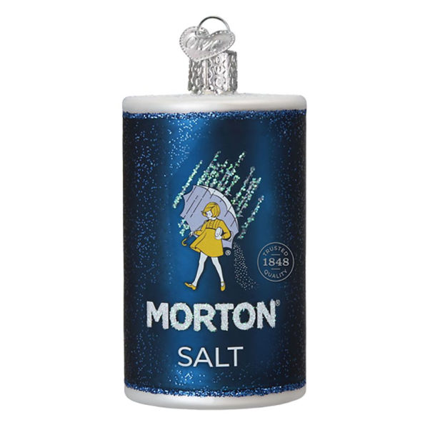 Morton Salt Glass Ornament