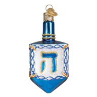 Title: Dreidel Glass Ornament