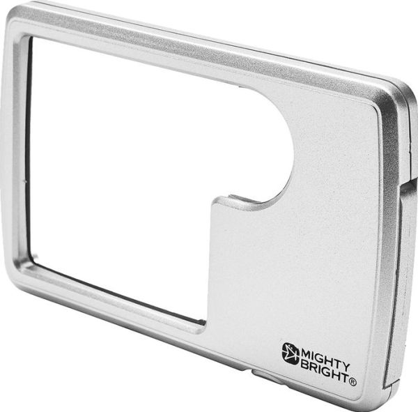 Lighted Pocket Magnifier, Silver