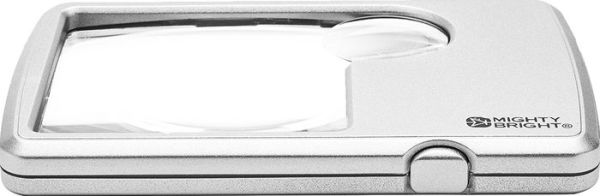 Lighted Pocket Magnifier, Silver