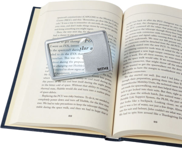WITHit Lighted Pocket Magnifier Silver