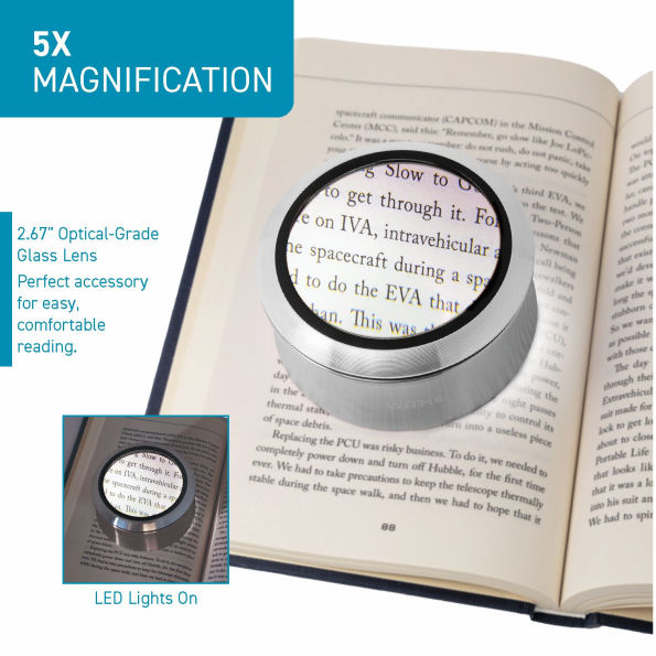 WITHit Rechargeable Lighted Dome Magnifier
