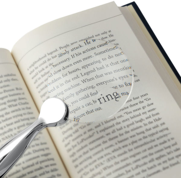 WITHit Office Chrome Rimless Magnifier