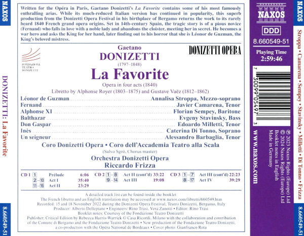 Donizetti: La Favorite
