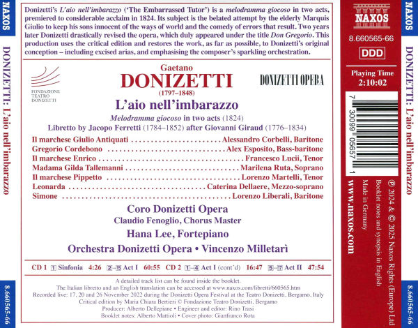 Donizetti: L'ajo nell'imbarazzo
