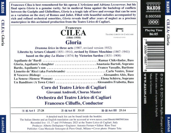 Cilea: Gloria