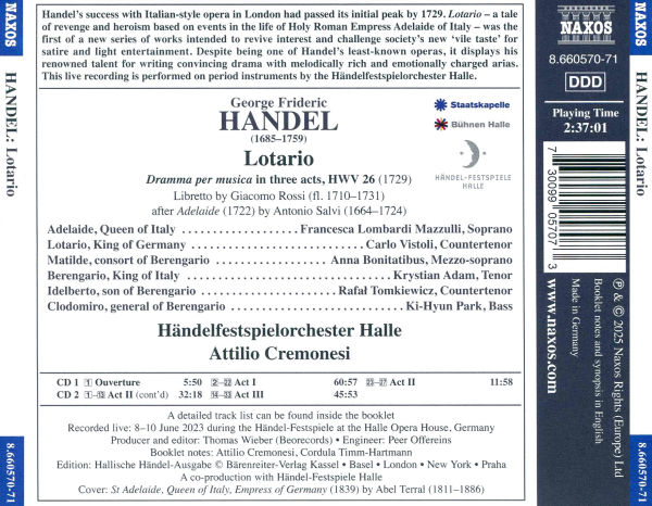 Handel: Lotario