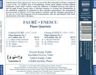 Alternative view 2 of Mélodies Infinies: Fauré, Enescu - Piano Quartets