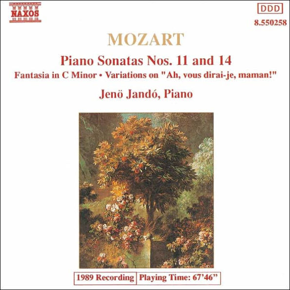 Mozart: Piano Sonatas Nos. 11 & 14; Fantasia, K475; Variations, K265