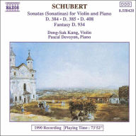 Title: Schubert: Sonatinas for Violin & Piano, Artist: Schubert / Kang / Devoyon