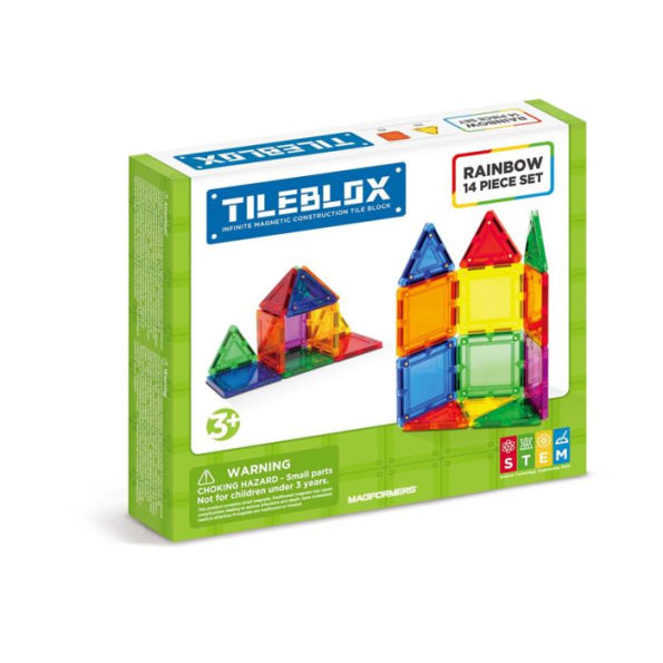 TileBlox Rainbow 14 Piece Set