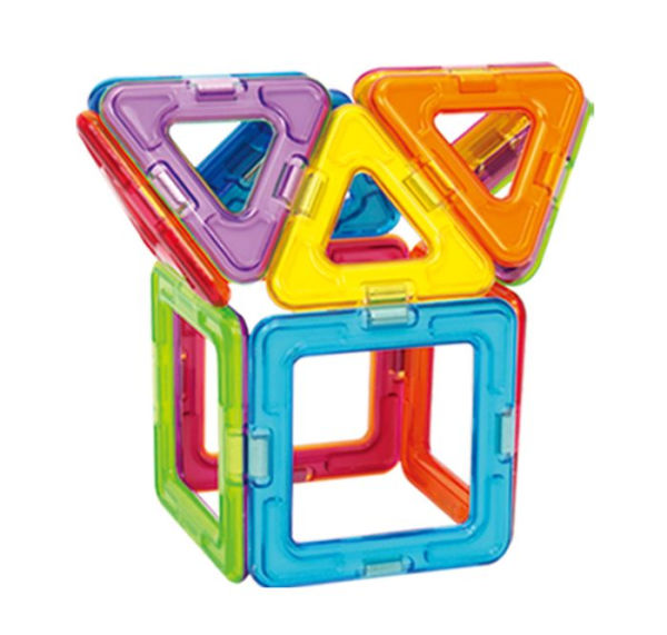 MAGFORMERS+Rainbow+Clear+Solid+Set+14pcs+Basic+Magnetic+Building+Blocks for  sale online