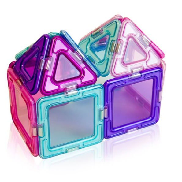 MAGFORMERS+Rainbow+Clear+Solid+Set+14pcs+Basic+Magnetic+Building+Blocks for  sale online