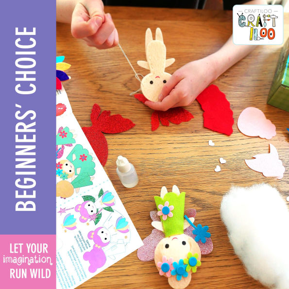 Fairy Sewing Kits for Little Girls ¿ 5 Easy Projects for Children & Beginners - Make Your Own Felt Pillow & Plush Craft Kit - My First Sewing Kit for Kids