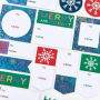 Snowflake Adhesive Labels S/48