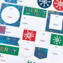 Snowflake Adhesive Labels S/48