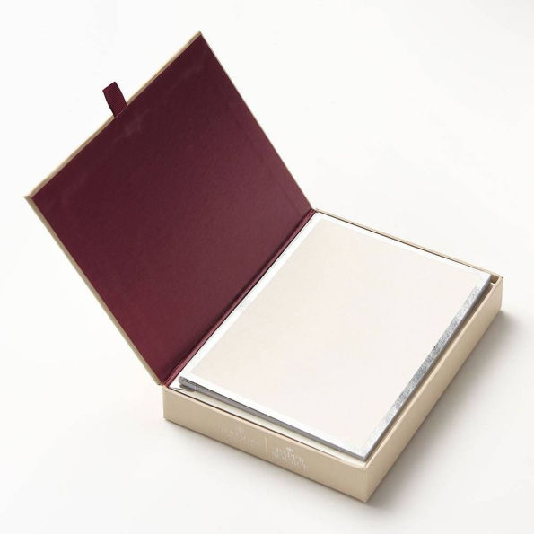 Jeremiah Brent Silver Border Stationery Set