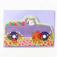 Title: Egg Hunt Truck Easter Card