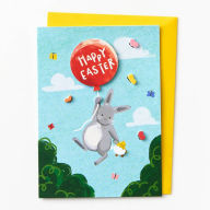 Title: Bunny Balloon Easter Card