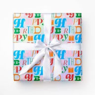 Title: Holographic Happy Birthday Continuous Roll Wrap