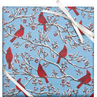 Winter Cardinals Continuous Roll Wrap 10'