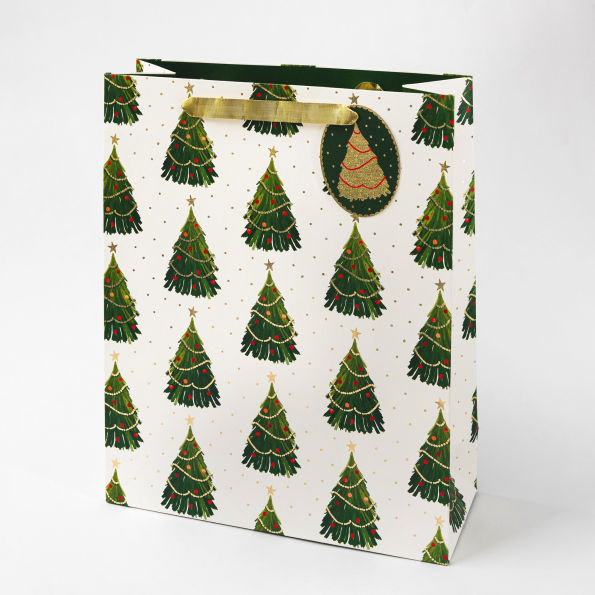 LRG Winter Wishes Tree Gift Bag