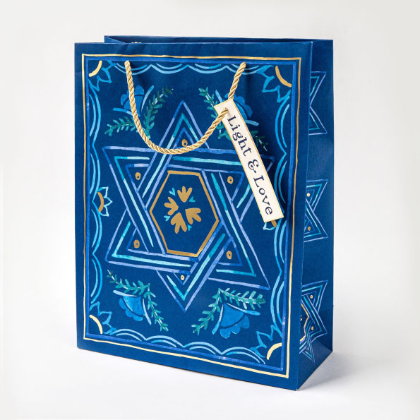 LRG Hanukkah Star Gift Bag