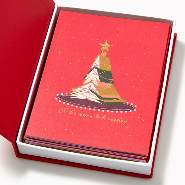 Book Trees Holiday Card Set