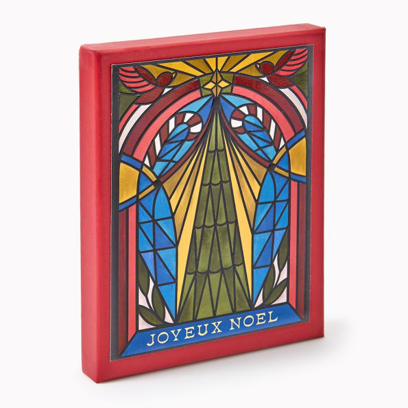 Stained Glass Tree Holiday Card Set