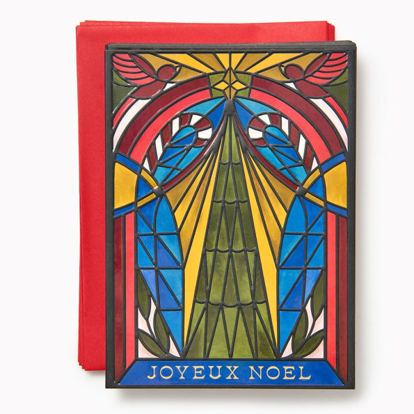 Stained Glass Tree Holiday Card Set