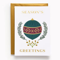 Title: Christmas Festive Round Ornament Stationery Set
