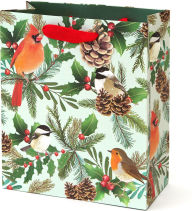 Title: Snow Day Birds Medium Gift Bag