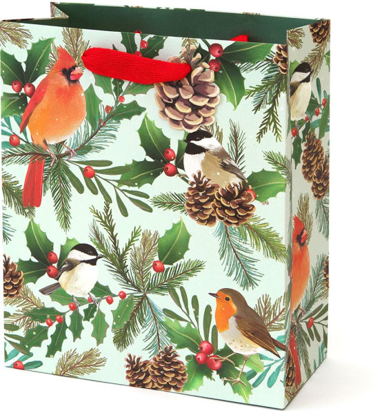 Snow Day Birds Medium Gift Bag