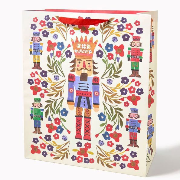XL Christmas Nutcracker Gift Bag