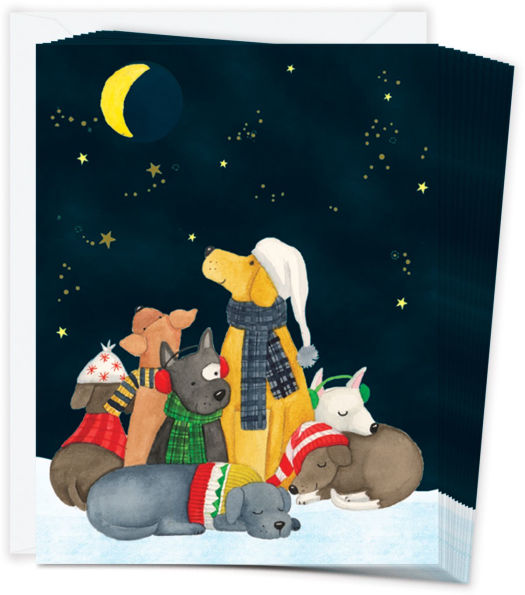 Snuggling Dogs FLD S/20